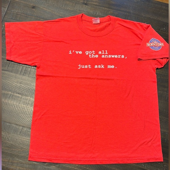 VTG Hill’s Science Diet Red S/S T-Shirt Unisex I’ve got all the answers, ask me - Picture 4 of 12